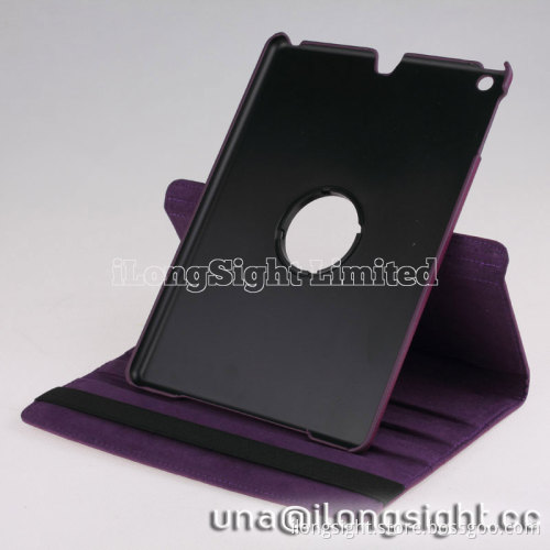 360 rotatable pu leather stand Case For ipad air/ipad 5